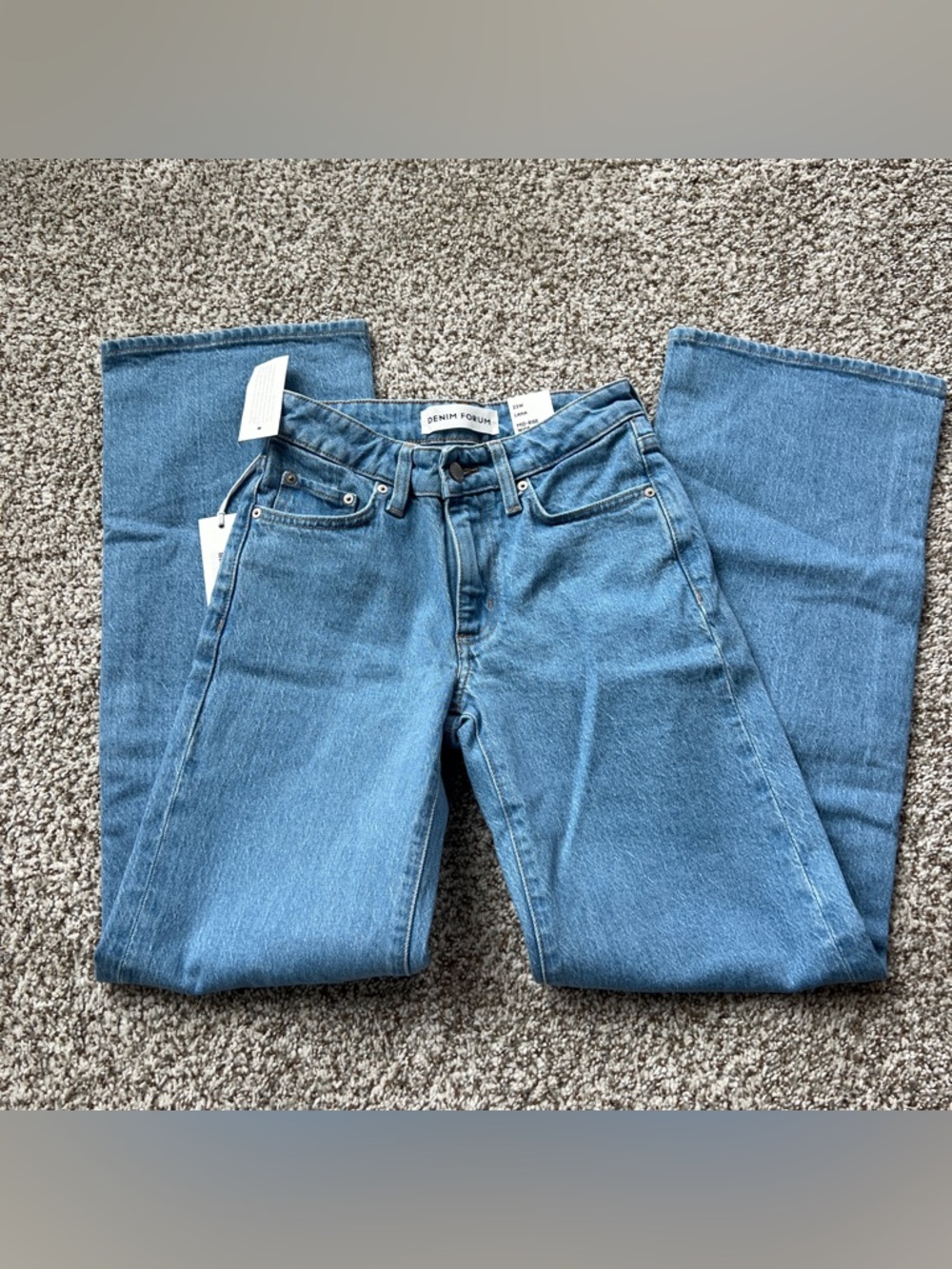 NWT Aritzia denim forum mid-rise wide jeans 23
